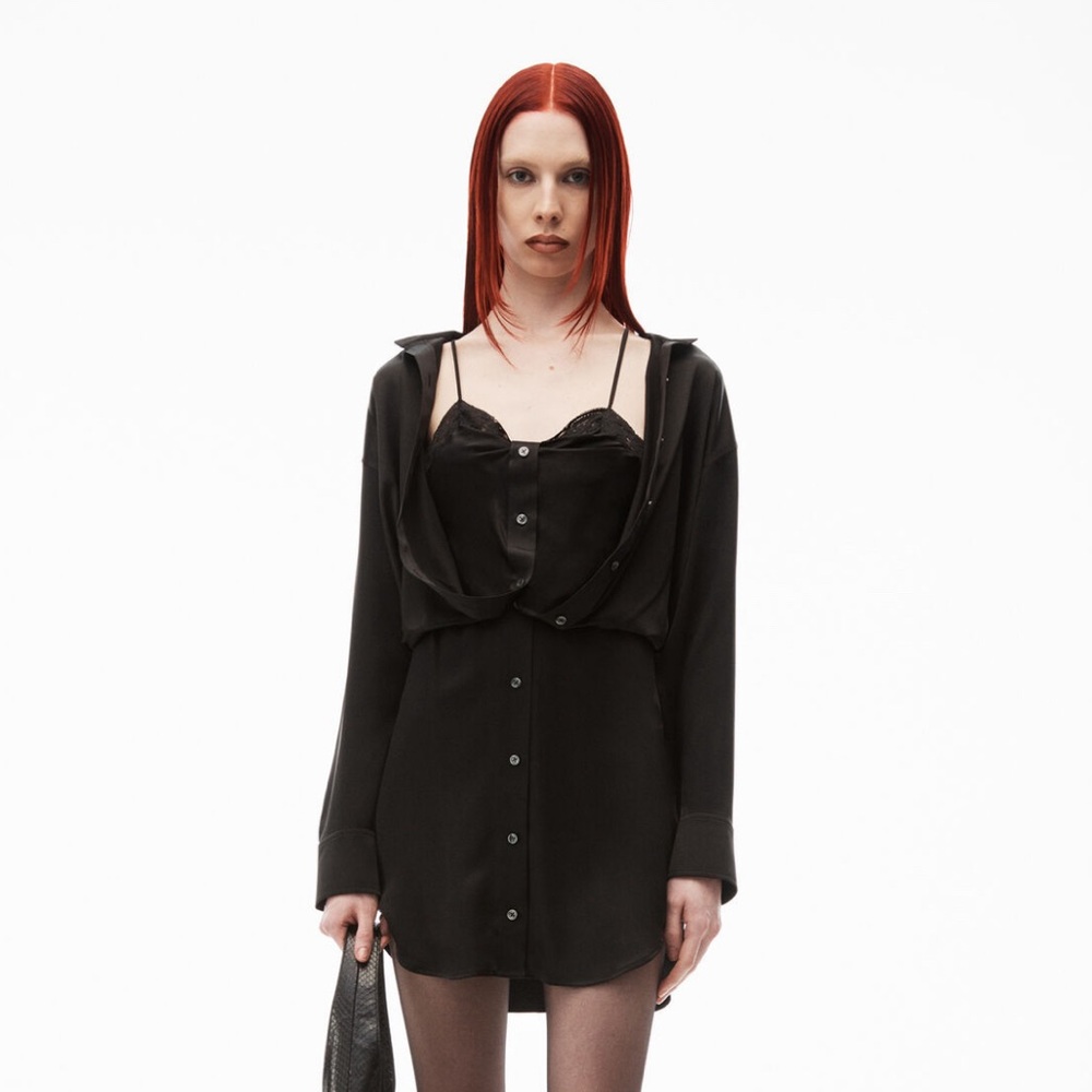 AUTHENTIC ALEXANDER WANG INTERGRATED BLACK DRESS SIZE 4